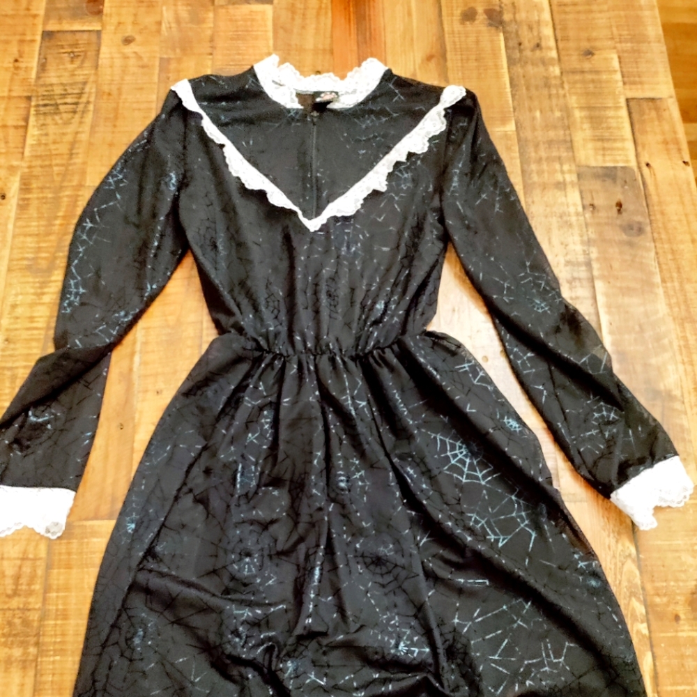 Eye candy spider web mesh dress